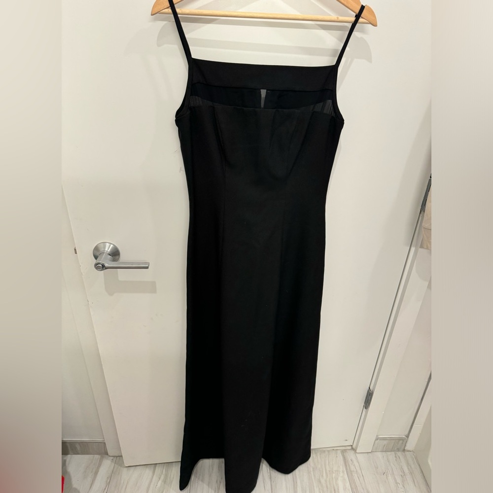 B2 FORMAL GOWN WITH MESH INSERT